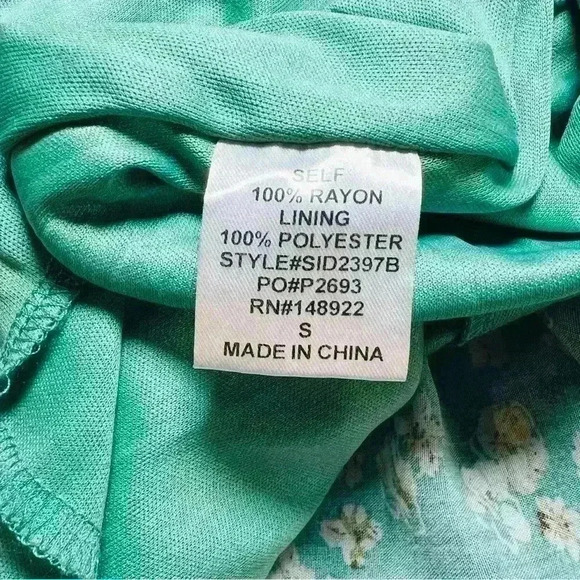 Wisteria Lane Mini Boho Dress Puff Short Sleeves Small - Picture 8 of 9